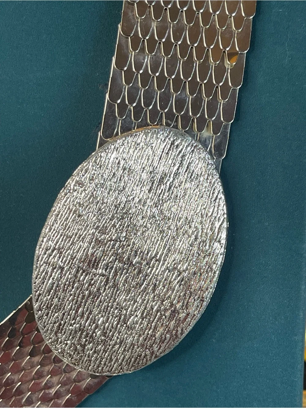 Vintage metal stretch belt